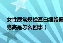 女性尿常規(guī)檢查白細胞偏高是什么問題?（女性尿常規(guī)白細胞高是怎么回事）