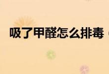 吸了甲醛怎么排毒（吸了甲醛后如何排毒）