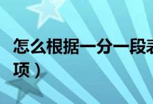 怎么根據(jù)一分一段表選擇學(xué)校（方法及注意事項(xiàng)）