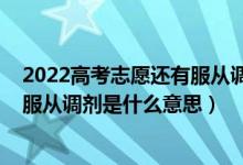 2022高考志愿還有服從調(diào)劑選項嗎（2022高考報考志愿時服從調(diào)劑是什么意思）