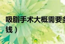 吸脂手術(shù)大概需要多少錢（吸脂手術(shù)大概多少錢）