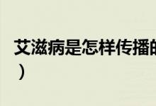 艾滋病是怎樣傳播的（艾滋病都是怎么傳播的）