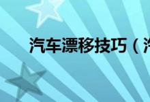 汽車漂移技巧（汽車漂移有什么技巧）
