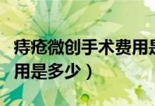 痔瘡微創(chuàng)手術(shù)費用是多少錢（痔瘡微創(chuàng)手術(shù)費用是多少）