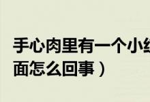 手心肉里有一個(gè)小紅點(diǎn)（手心有小紅點(diǎn)在肉里面怎么回事）