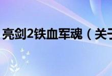 亮劍2鐵血軍魂（關(guān)于亮劍2鐵血軍魂的介紹）