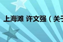 上海灘 許文強(qiáng)（關(guān)于上海灘 許文強(qiáng)的介紹）