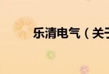 樂清電氣（關(guān)于樂清電氣的介紹）