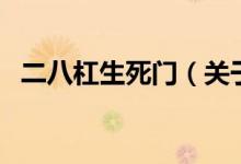 二八杠生死門（關(guān)于二八杠生死門的介紹）