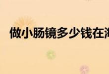 做小腸鏡多少錢在海南（做小腸鏡多少錢）
