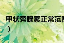 甲狀旁腺素正常范圍（甲狀旁腺素正常值范圍）