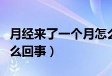 月經(jīng)來了一個月怎么止血（月經(jīng)來了一個月怎么回事）