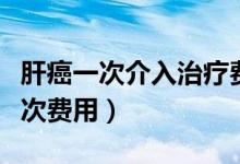 肝癌一次介入治療費(fèi)用多少（肝癌介入治療一次費(fèi)用）