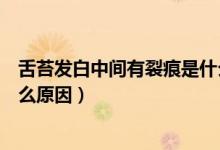 舌苔發(fā)白中間有裂痕是什么原因（舌苔發(fā)白中間有裂縫是什么原因）