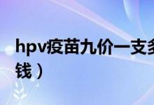 hpv疫苗九價(jià)一支多少錢（hpv疫苗九價(jià)多少錢）