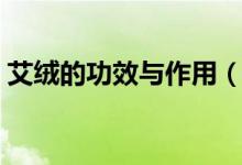 艾絨的功效與作用（艾暢作用與功效是什么）
