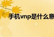 手機vnp是什么意思（手機vnp是什么）