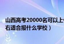 山西高考20000名可以上什么學(xué)校（山西高考位次80000左右適合報(bào)什么學(xué)校）
