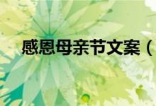 感恩母親節(jié)文案（關(guān)于感恩母親節(jié)文案）