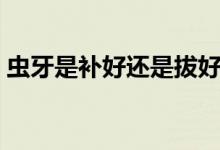 蟲牙是補(bǔ)好還是拔好（蟲牙要怎樣處理才好）