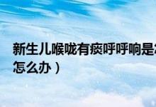 新生兒喉嚨有痰呼呼響是怎么回事（新生兒喉嚨有痰呼呼響怎么辦）