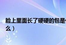 臉上里面長(zhǎng)了硬硬的包是什么（臉上里面長(zhǎng)了硬硬的包是什么）