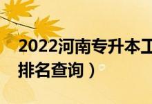 2022河南專(zhuān)升本工程造價(jià)一分一段表（成績(jī)排名查詢(xún)）