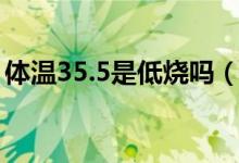 體溫35.5是低燒嗎（成人體溫35.5算低燒嗎）