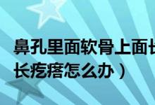 鼻孔里面軟骨上面長了一個硬疙瘩（鼻孔里面長疙瘩怎么辦）
