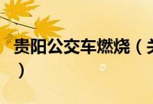 貴陽公交車燃燒（關(guān)于貴陽公交車燃燒的介紹）
