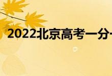 2022北京高考一分一段表（位次成績(jī)排名）