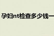 孕婦nt檢查多少錢一次（孕期nt檢查多少錢）