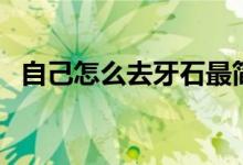 自己怎么去牙石最簡單（自己怎么去牙石）
