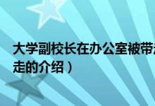 大學(xué)副校長(zhǎng)在辦公室被帶走（關(guān)于大學(xué)副校長(zhǎng)在辦公室被帶走的介紹）