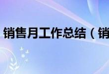 銷售月工作總結（銷售月工作總結范文示例）