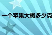 一個(gè)蘋果大概多少克（一個(gè)蘋果大概多少克）