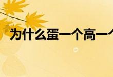 為什么蛋一個高一個低（為什么蛋蛋潮濕）