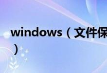 windows（文件保護(hù)介紹 了解功能工作方式）