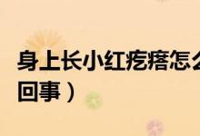 身上長(zhǎng)小紅疙瘩怎么治（身上長(zhǎng)小紅疙瘩怎么回事）