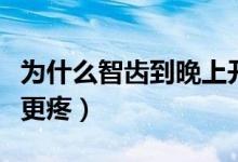 為什么智齒到晚上開始疼（為什么智齒到晚上更疼）
