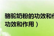 駱駝奶粉的功效和作用能降糖嗎（駱駝奶粉的功效和作用）