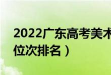 2022廣東高考美術(shù)類一分一段表（最新成績(jī)位次排名）