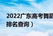 2022廣東高考舞蹈類一分一段表（?？瞥煽?jī)排名查詢）