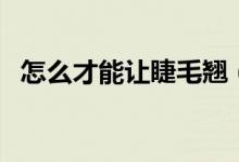 怎么才能讓睫毛翹（怎么才能讓睫毛變長）