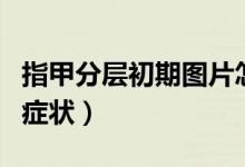 指甲分層初期圖片怎么回事（指甲分層初期的癥狀）