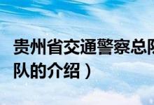貴州省交通警察總隊(duì)（關(guān)于貴州省交通警察總隊(duì)的介紹）