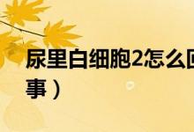尿里白細(xì)胞2怎么回事（尿白細(xì)胞2是怎么回事）