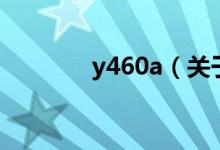 y460a（關(guān)于y460a的介紹）