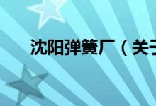 沈陽彈簧廠（關(guān)于沈陽彈簧廠的介紹）