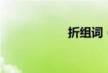 折組詞（折的拼音）